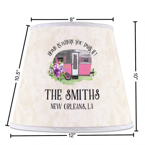 Camper Poly Film Empire Lampshade - Dimensions