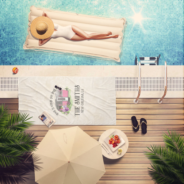 Camper Pool Towel Lifestyle