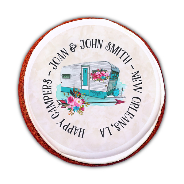 Camper Printed Icing Circle - Medium - On Cookie