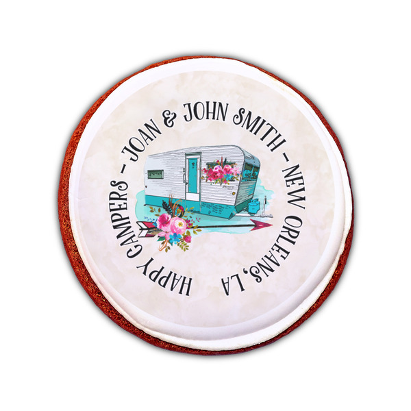 Camper Printed Icing Circle - Small - On Cookie