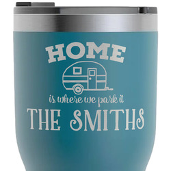 Camper RTIC Tumbler - Dark Teal - Laser Engraved - Double-Sided (Personalized)