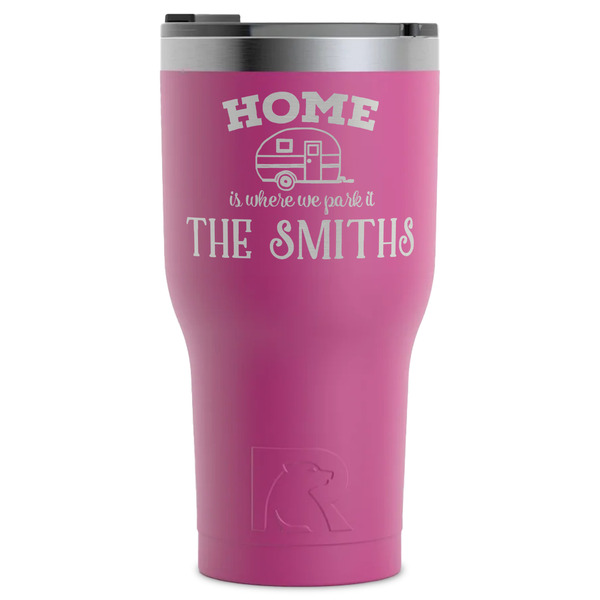 Custom Camper RTIC Tumbler - Magenta - Laser Engraved - Single-Sided (Personalized)