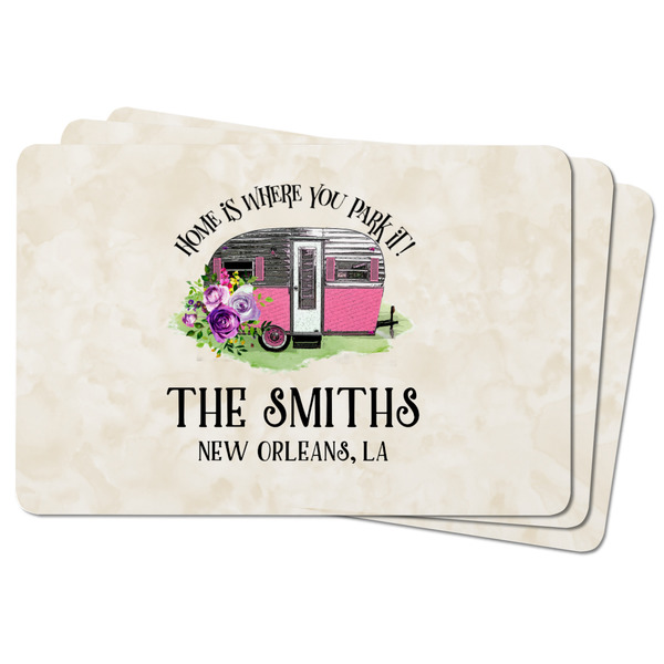 Camper Rectangular Fridge Magnet - THREE