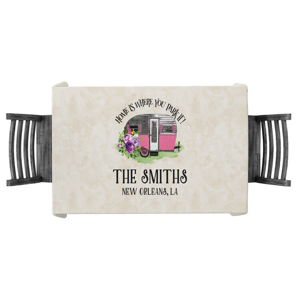 Custom Camper Tablecloth - 58"x58" (Personalized)