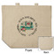 Camper Reusable Cotton Grocery Bag - Front & Back View