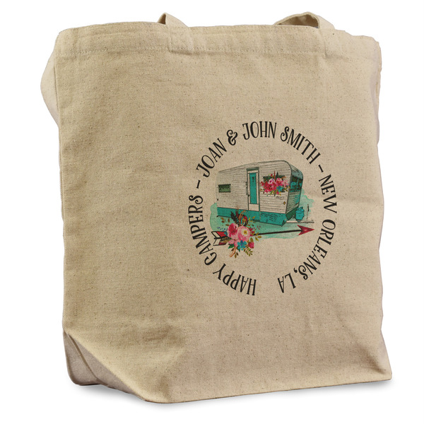 Custom Camper Reusable Cotton Grocery Bag - Single (Personalized)