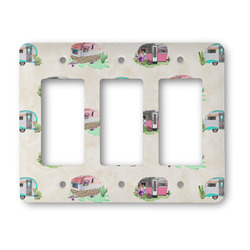 Camper Rocker Style Light Switch Cover - Three Switch