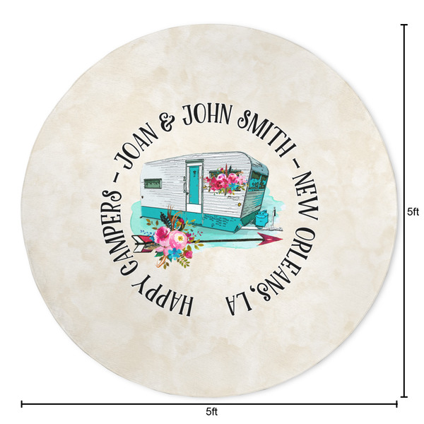Camper Round Area Rug - Size