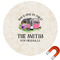 Camper Round Car Magnet - 10" (Personalized)