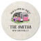 Camper Round Rubber Backed Coaster (Personalized)
