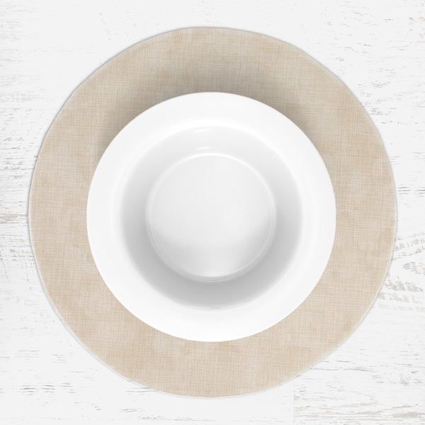 Camper Round Linen Placemats - LIFESTYLE (single)