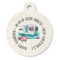 Camper Round Pet ID Tag - Large - Front
