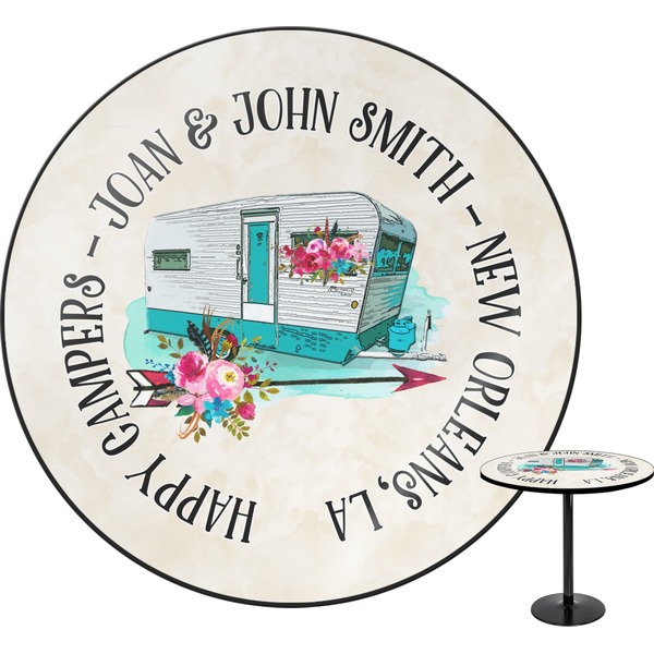 Custom Camper Round Table - 24" (Personalized)