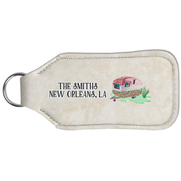 Camper Sanitizer Holder Keychain - Large (Back)