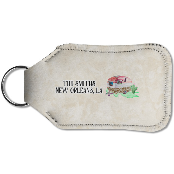 Camper Sanitizer Holder Keychain - Small (Back)