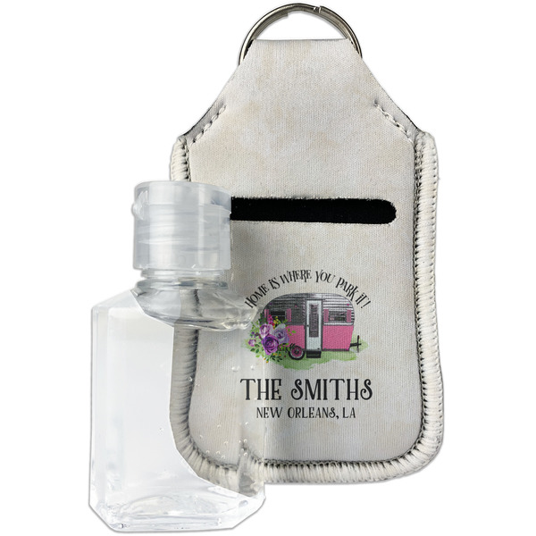 Custom Camper Hand Sanitizer & Keychain Holder - Small (Personalized)