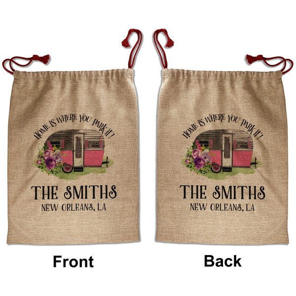 Camper Santa Bag - Front and Back