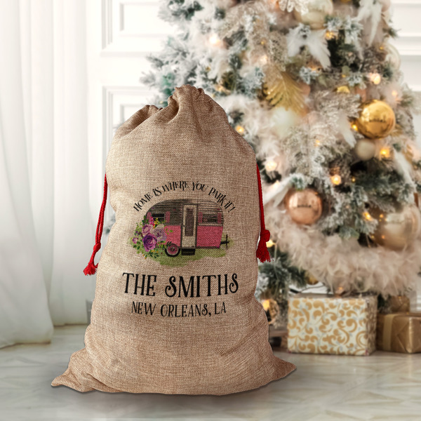 Camper Santa Bag - Front (stuffed)