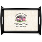 Camper Black Wooden Tray - Small (Personalized)