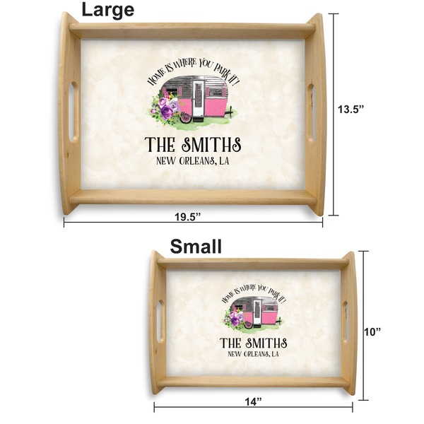 Camper Serving Tray Wood Sizes
