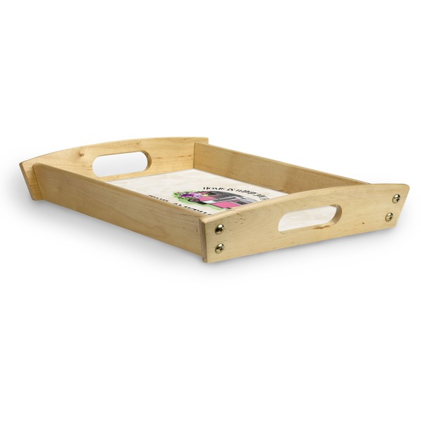 Camper Serving Tray Wood Small - Corner