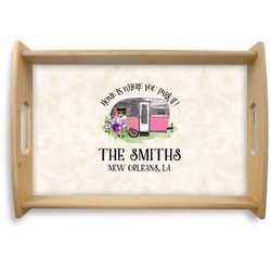 Camper Natural Wooden Tray - Small (Personalized)