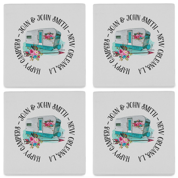 Camper Set of 4 Sandstone Coasters - See All 4 View