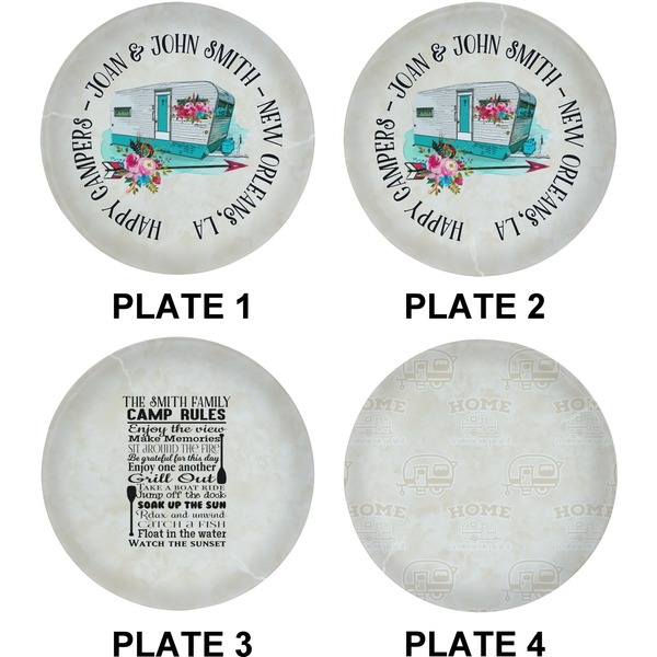 Camper Set of Lunch / Dinner Plates (Approval)