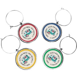 Camper Wine Charms (Set of 4) (Personalized)