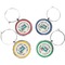 Camper Wine Charms (Set of 4) (Personalized)