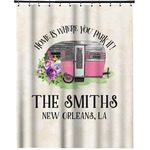 Camper Extra Long Shower Curtain - 70"x84" (Personalized)