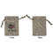 Camper Small Burlap Gift Bag - Front Approval