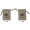 Camper Small Burlap Gift Bag - Front & Back (Personalized)