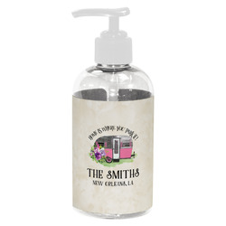 Camper Plastic Soap / Lotion Dispenser (8 oz - Small - White) (Personalized)