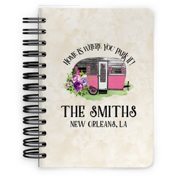 Camper Spiral Notebook - 5x7 w/ Name or Text