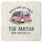 Camper Square Rubber Backed Coaster (Personalized)