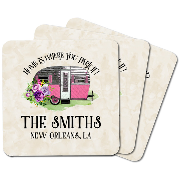 Camper Square Fridge Magnet - MAIN