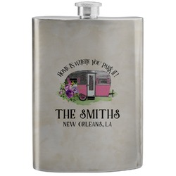 Camper Stainless Steel Flask (Personalized)