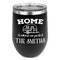 Camper Stemless Stainless Steel Wine Tumbler - Black - Single Sided (Personalized)
