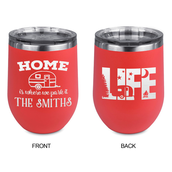 Camper Stainless Wine Tumblers - Coral - Double Sided - Approval