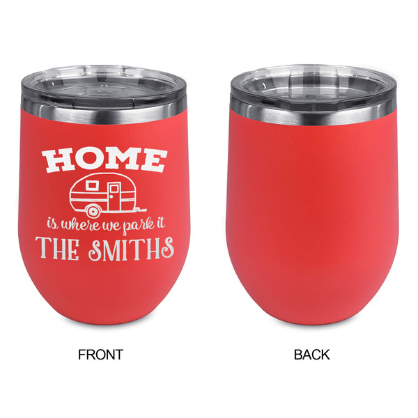 Camper Stainless Wine Tumblers - Coral - Single Sided - Approval