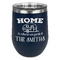 Camper Stainless Wine Tumblers - Navy - Single Sided - Front