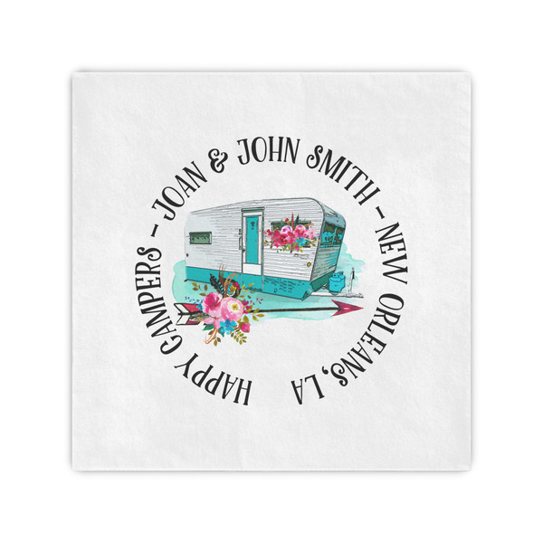 Custom Camper Standard Cocktail Napkins (Personalized)