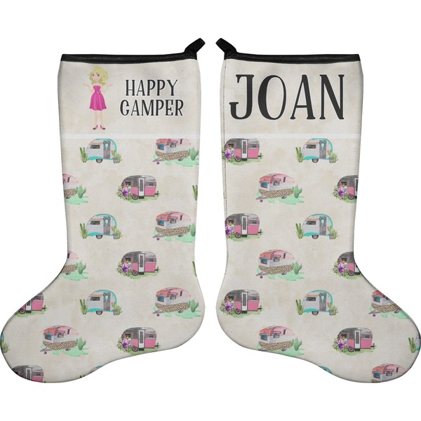 Custom Camper Holiday Stocking - Double-Sided - Neoprene (Personalized)