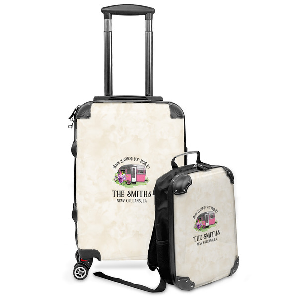 Custom Camper Kids 2-Piece Luggage Set - Suitcase & Backpack (Personalized)