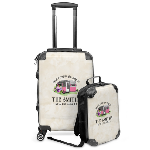 Custom Camper Kids 2-Piece Luggage Set - Suitcase & Backpack (Personalized)