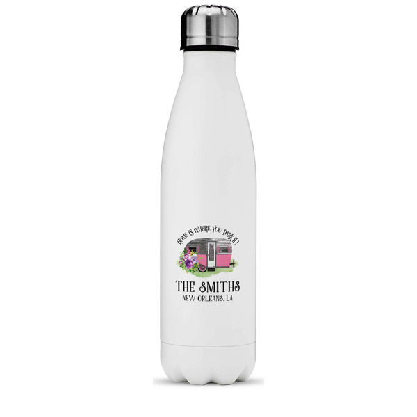 Custom Camper Water Bottle - 17 oz. - Stainless Steel - Full Color Printing (Personalized)