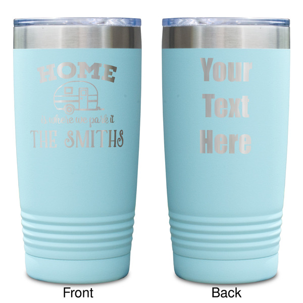 Camper Teal Polar Camel Tumbler - 20oz -Double Sided - Approval