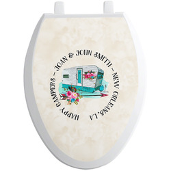 Camper Toilet Seat Decal - Elongated (Personalized)