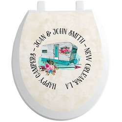 Camper Toilet Seat Decal - Round (Personalized)